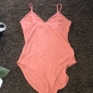 Peach bodysuit